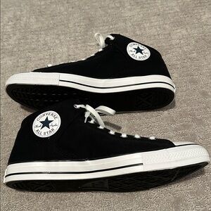 Converse CTAS Street Mid Crafted Black/Black/White Unisex Sneakers 151041F New